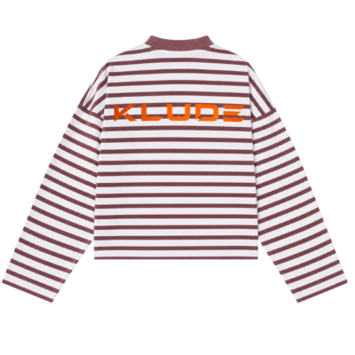 burgundy echo "stripe" longsleeve