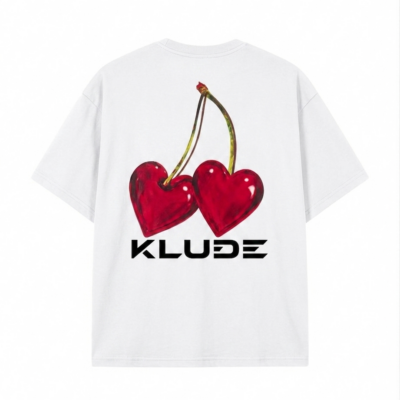camiseta klude cherry white